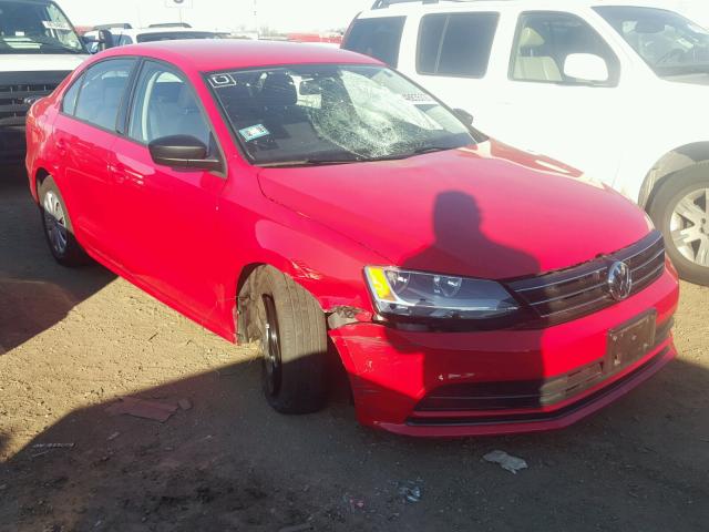 3VW2K7AJ8FM420644 - 2015 VOLKSWAGEN JETTA BASE 红色 照片 1