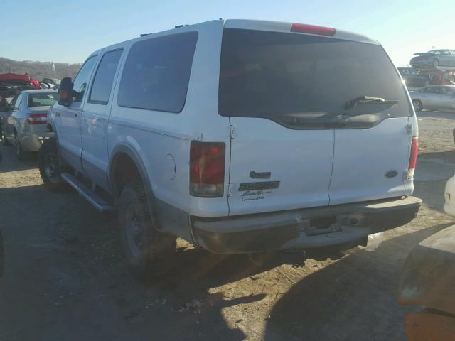 1FMNU45S95ED38403 - 2005 FORD EXCURSION WHITE photo 3