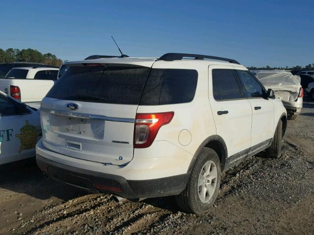 1FM5K7B85EGC38626 - 2014 FORD EXPLORER WHITE photo 4