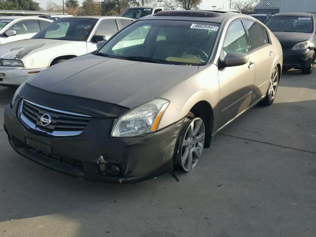 1N4BA41E37C852252 - 2007 NISSAN MAXIMA SE BROWN photo 2