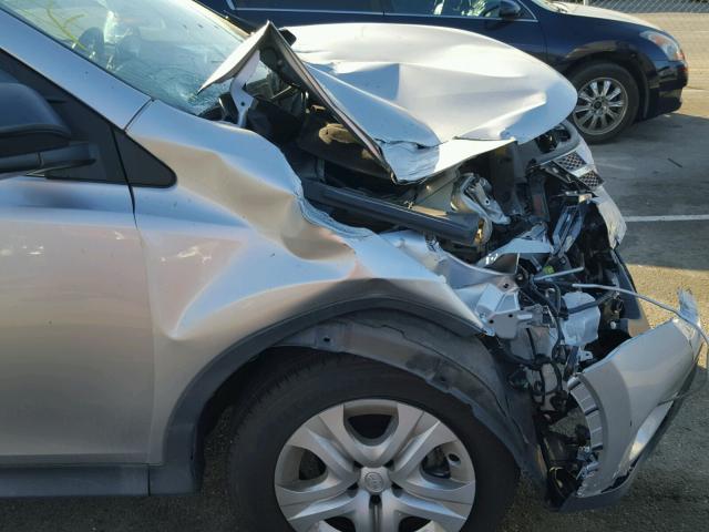 2T3ZFREV2DW060619 - 2013 TOYOTA RAV4 LE Արծաթագույն լուսանկար 9