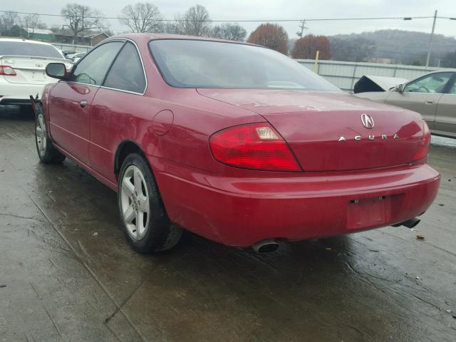 19UYA42631A028655 - 2001 ACURA 3.2CL TYPE RED photo 3