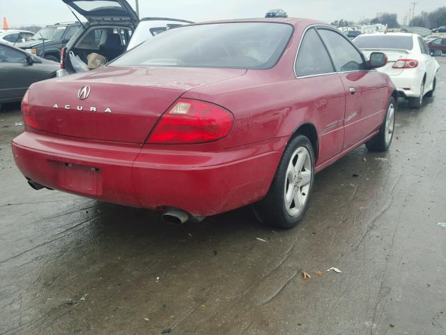 19UYA42631A028655 - 2001 ACURA 3.2CL TYPE RED photo 4