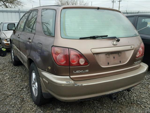 JT6GF10U4X0009890 - 1999 LEXUS RX 300 TAN photo 3