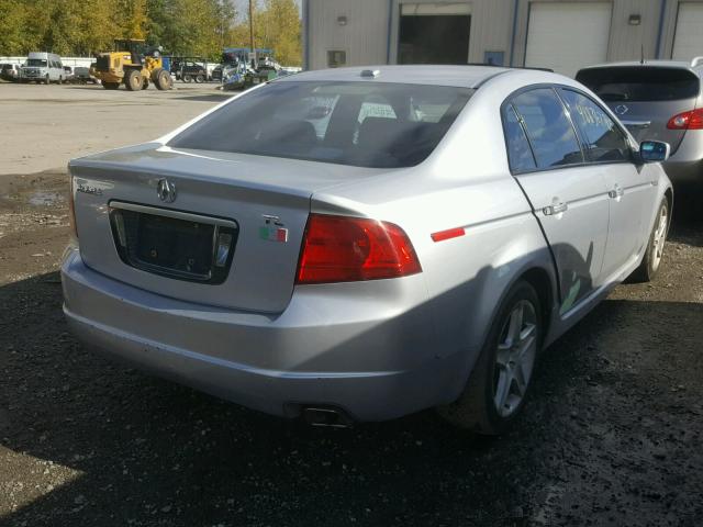 19UUA66275A036247 - 2005 ACURA TL SILVER photo 4