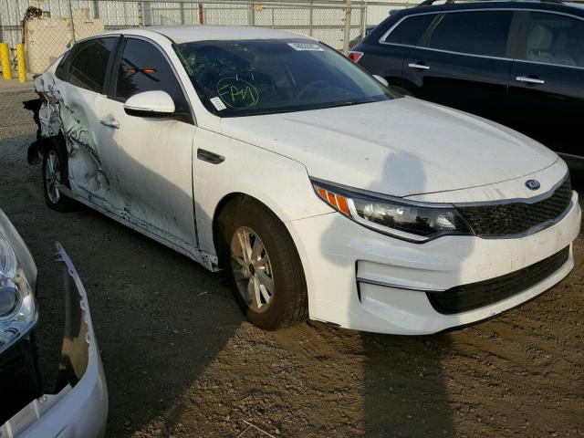 KNAGT4L38G5117368 - 2016 KIA OPTIMA LX WHITE photo 1