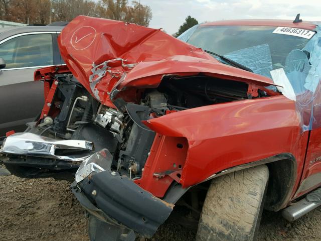 3GCRKSE34AG144325 - 2010 CHEVROLET SILVERADO RED photo 9