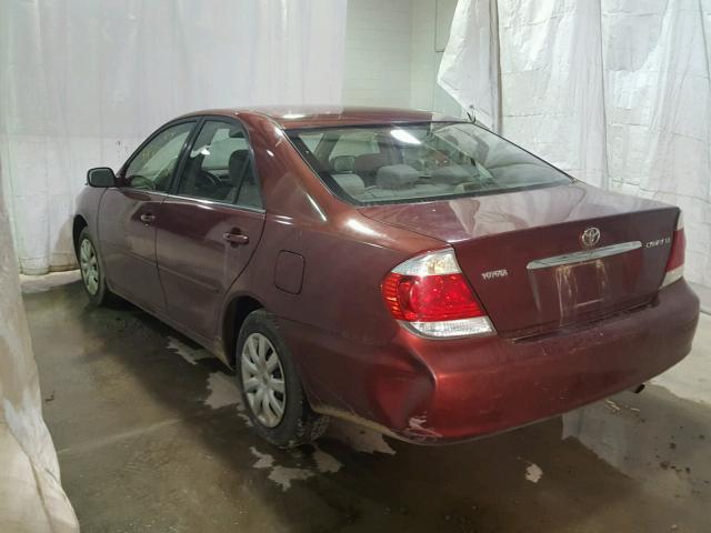 4T1BE32K35U037811 - 2005 TOYOTA CAMRY LE MAROON photo 3