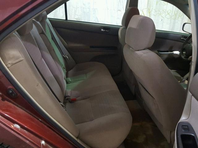4T1BE32K35U037811 - 2005 TOYOTA CAMRY LE მუქწითელი ფოტო 6