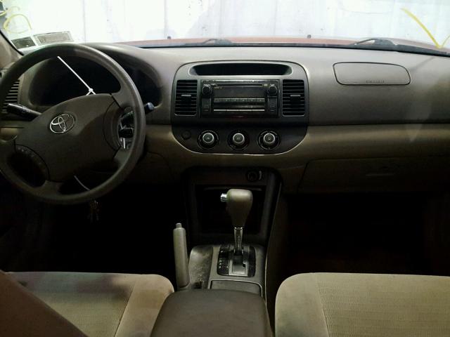 4T1BE32K35U037811 - 2005 TOYOTA CAMRY LE მუქწითელი ფოტო 9