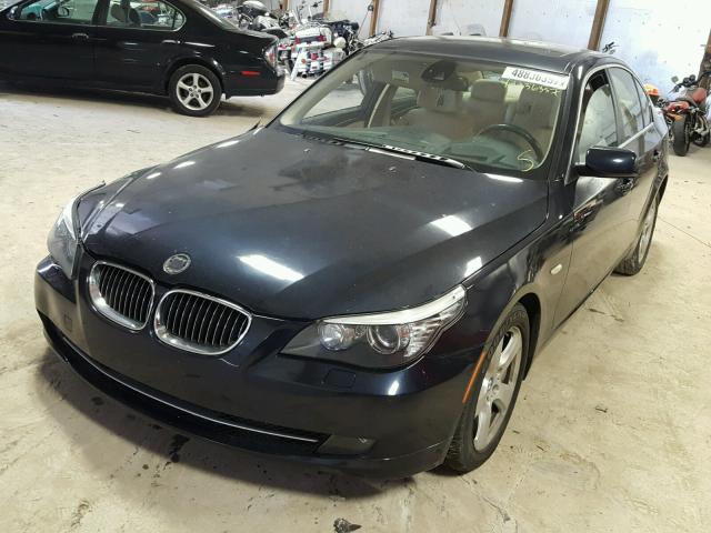 WBANV93578CZ69188 - 2008 BMW 535 XI BLUE photo 2