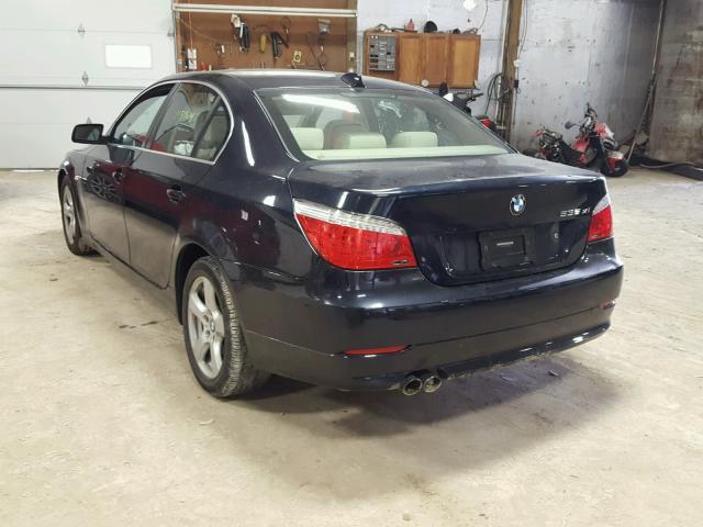 WBANV93578CZ69188 - 2008 BMW 535 XI BLUE photo 3