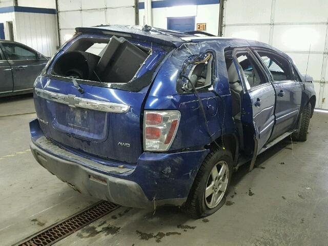 2CNDL73F656015078 - 2005 CHEVROLET EQUINOX LT BLUE photo 4