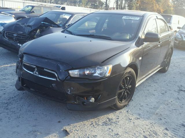 JA32U8FW2AU003823 - 2010 MITSUBISHI LANCER GTS BLACK photo 2