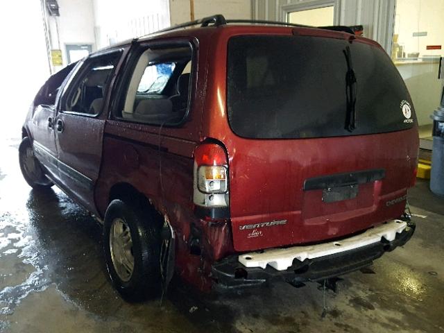 1GNDX03E63D218842 - 2003 CHEVROLET VENTURE MAROON photo 3