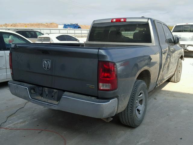 1D7RB1GP2AS248711 - 2010 DODGE RAM 1500 GRAY photo 4