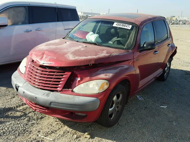 3CAFY4BB01T254236 - 2001 CHRYSLER PT CRUISER BURGUNDY photo 2