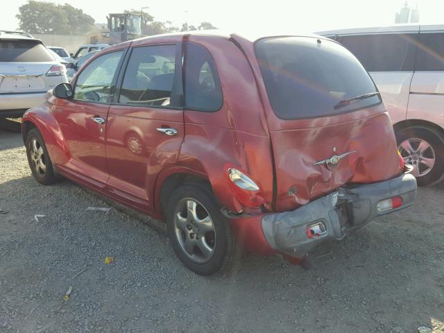 3CAFY4BB01T254236 - 2001 CHRYSLER PT CRUISER BURGUNDY photo 3