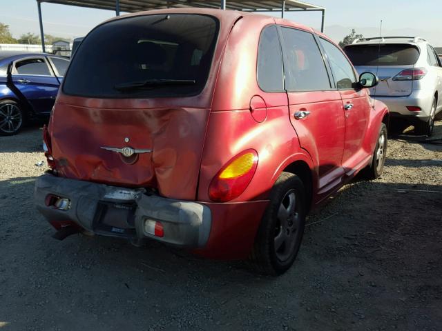 3CAFY4BB01T254236 - 2001 CHRYSLER PT CRUISER BURGUNDY photo 4