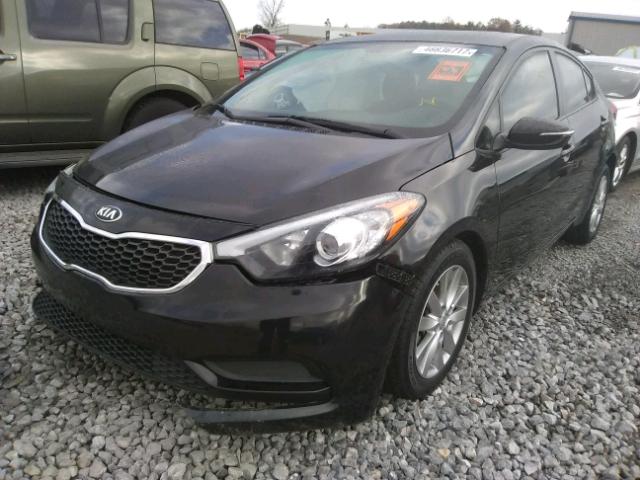 KNAFX4A60F5354450 - 2015 KIA FORTE LX BLACK photo 2