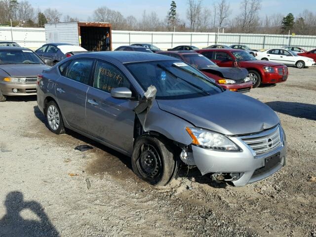 3N1AB7AP8DL779114 - 2013 NISSAN SENTRA S SILVER photo 1