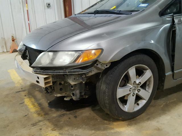 1HGFA16876L092792 - 2006 HONDA CIVIC EX ნაცრისფერი ფოტო 9