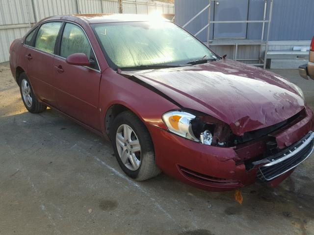 2G1WT58K869183708 - 2006 CHEVROLET IMPALA LT RED photo 1