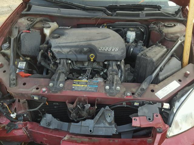 2G1WT58K869183708 - 2006 CHEVROLET IMPALA LT RED photo 7