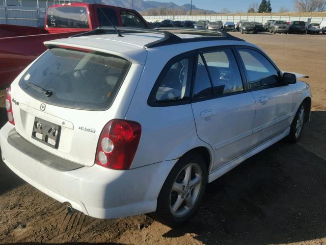 JM1BJ245321541631 - 2002 MAZDA PROTEGE PR WHITE photo 4