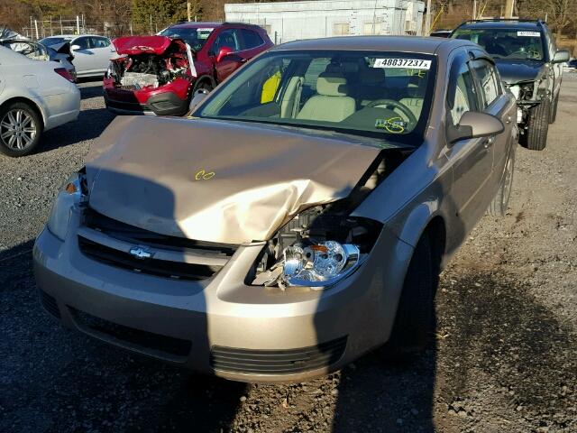 1G1AL52F157669556 - 2005 CHEVROLET COBALT LS GOLD photo 2