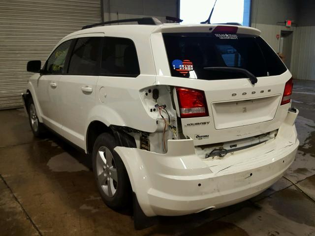 3D4PG1FG0BT501225 - 2011 DODGE JOURNEY MA WHITE photo 3