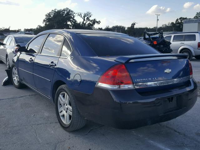 2G1WT58N489284208 - 2008 CHEVROLET IMPALA LT BLUE photo 3