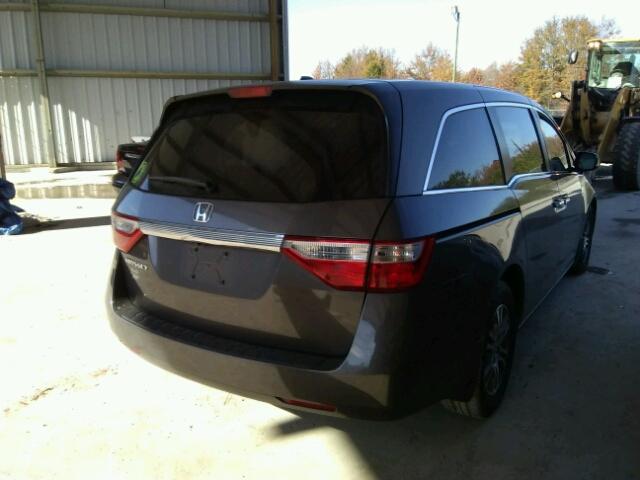 5FNRL5H69CB131731 - 2012 HONDA ODYSSEY EX GRAY photo 4