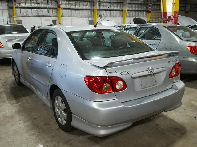 1NXBR30E37Z909117 - 2007 TOYOTA COROLLA CE SILVER photo 3