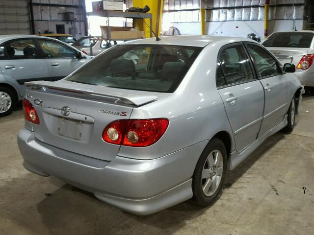 1NXBR30E37Z909117 - 2007 TOYOTA COROLLA CE SILVER photo 4