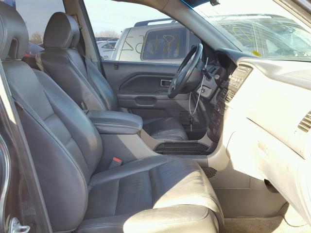 5FNYF28536B001232 - 2006 HONDA PILOT EX BLUE photo 5