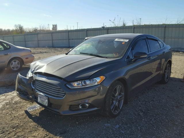 3FA6P0K94FR136843 - 2015 FORD FUSION TIT GRAY photo 2