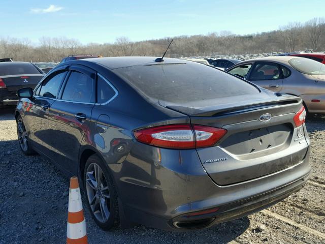 3FA6P0K94FR136843 - 2015 FORD FUSION TIT GRAY photo 3