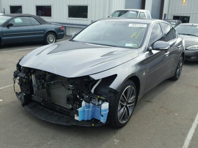 JN1BV7AR3FM407525 - 2015 INFINITI Q50 BASE Чорний фото 2