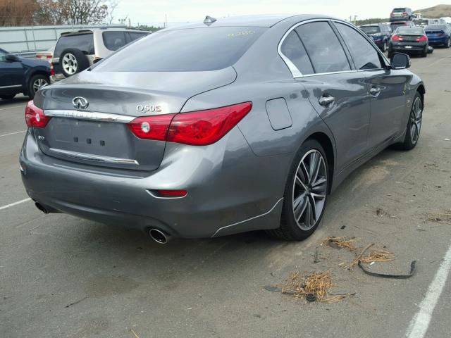 JN1BV7AR3FM407525 - 2015 INFINITI Q50 BASE BLACK photo 4