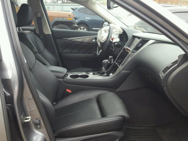 JN1BV7AR3FM407525 - 2015 INFINITI Q50 BASE Чорний фото 5