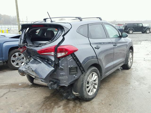 KM8J3CA47GU037124 - 2016 HYUNDAI TUCSON LIM BLUE photo 4