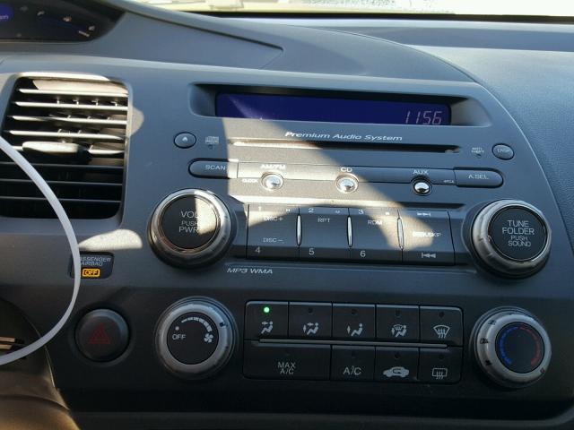 2HGFG1A8XBH510274 - 2011 HONDA CIVIC EX ნაცრისფერი ფოტო 9