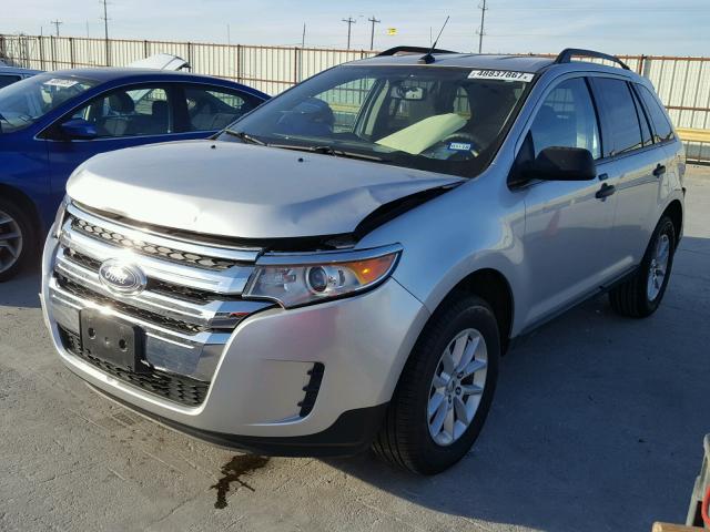 2FMDK3GC5DBB01290 - 2013 FORD EDGE SE SILVER photo 2