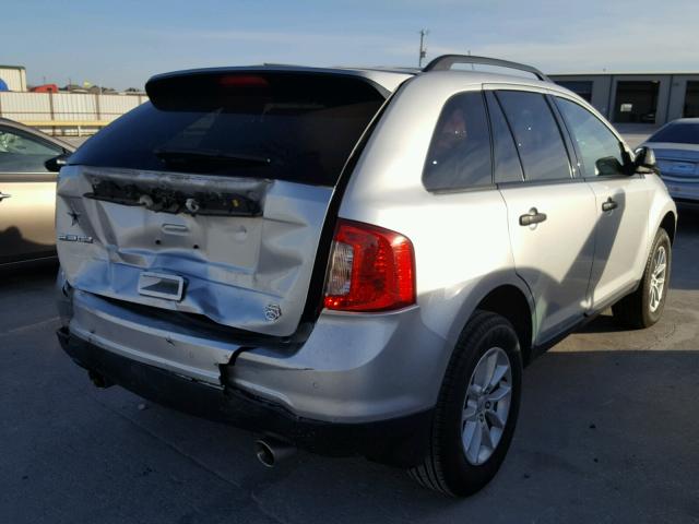 2FMDK3GC5DBB01290 - 2013 FORD EDGE SE SILVER photo 4