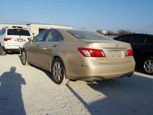 JTHBJ46G772121753 - 2007 LEXUS ES 350 GOLD photo 3