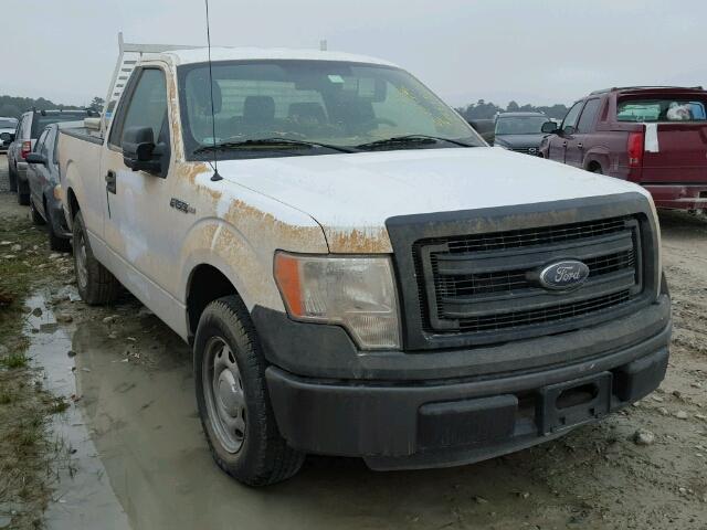 1FTMF1CM0EKG23019 - 2014 FORD F150 WHITE photo 1