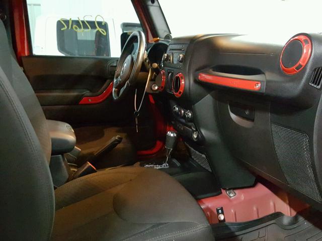 1C4AJWAG9EL289644 - 2014 JEEP WRANGLER S RED photo 5