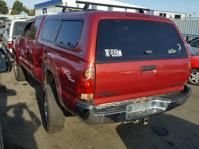 5TEUU42N56Z158493 - 2006 TOYOTA TACOMA ACC RED photo 3