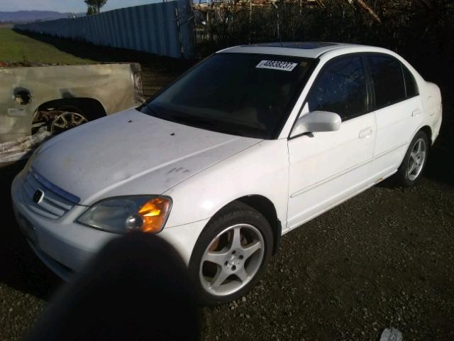 2HGES26721H588840 - 2001 HONDA CIVIC EX 白色 照片 2